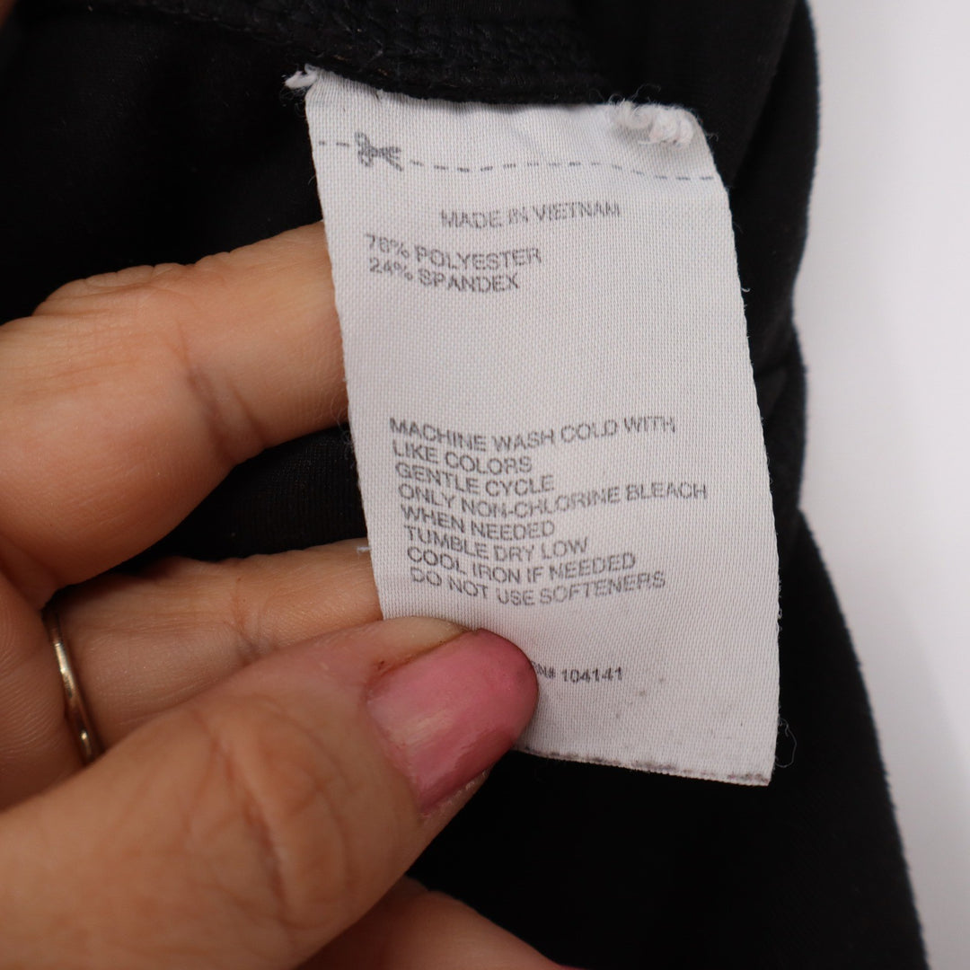 DSG Leggings Womens M Crossover Waist Black High Rise Stretch Good