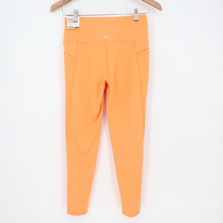 DSG Momentum 7/8 Leggings Vintage Orange High Rise Side Pockets Womens Small
