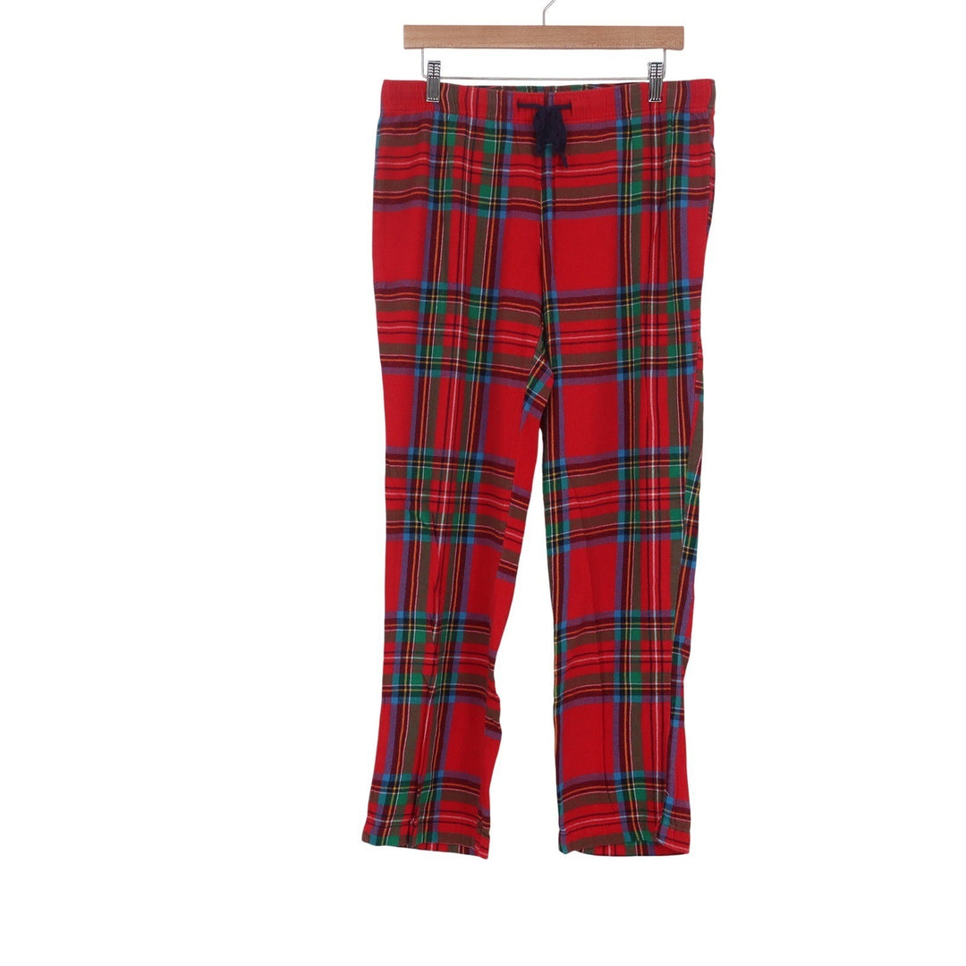Old Navy Red Plaid Flannel Pajama Pants Drawstring Lounge Sleepwear Medium