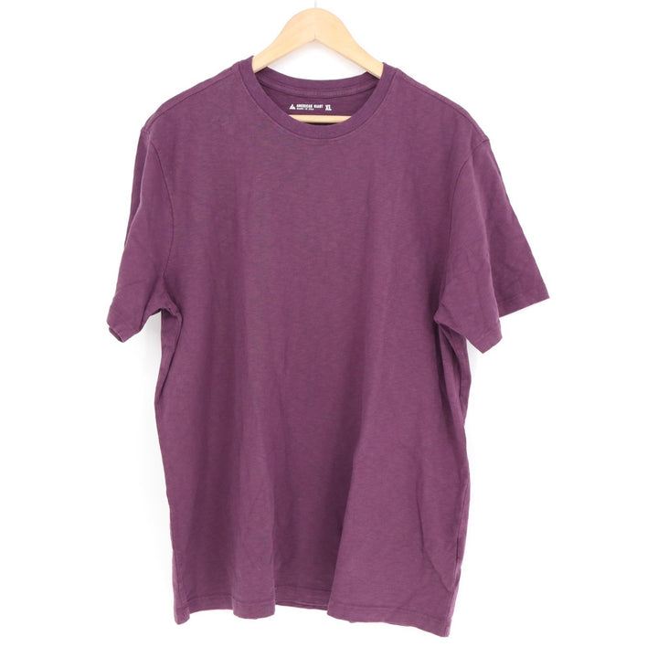 American Giant Premium Slub T-Shirt Men XL Purple Cotton Short Sleeve Crew Neck