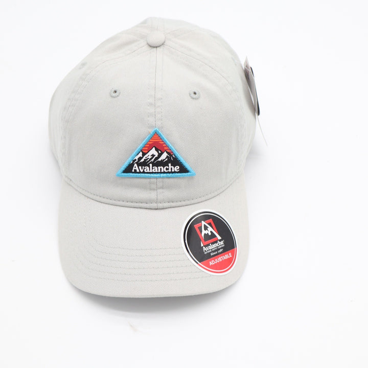 Avalanche Outdoor Supply Co Mens Grey Mountain Logo Baseball Cap