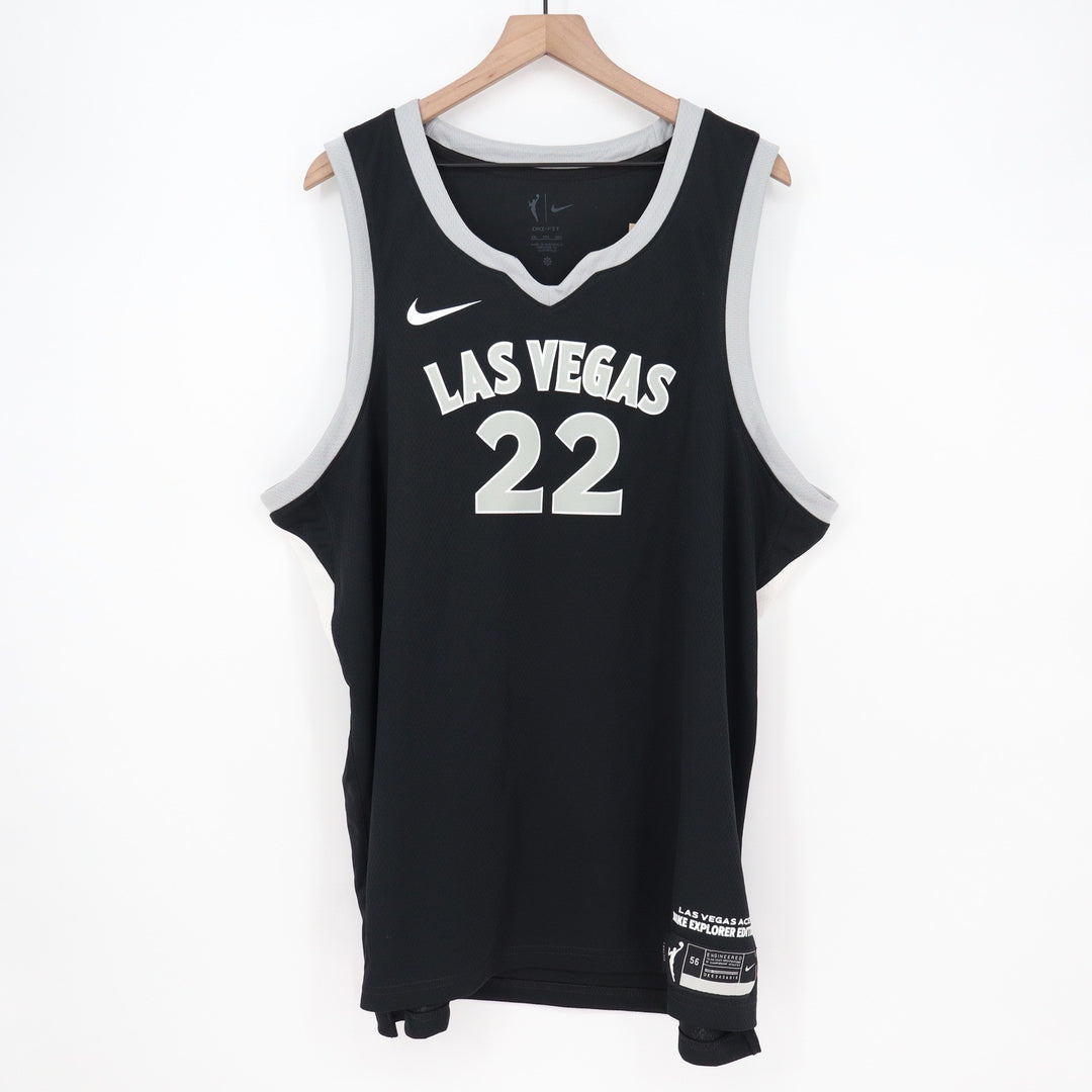 Nike Las Vegas Aces A'ja Wilson 22 Explorer Edition Jersey Black XXL