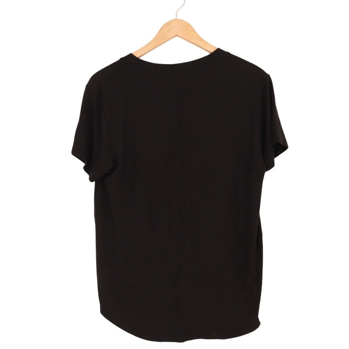 American Eagle Outfitters Soft & Sexy V Neck Tee Shirt Womens Small Black Modal