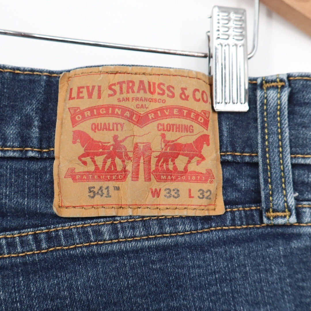 Levi Strauss & Co 541 Athletic Fit Jeans Dark Wash Mens Size 33x32