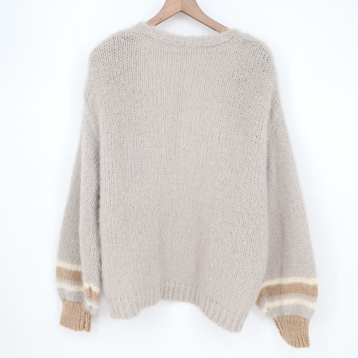 Wishlist Cardigan Sweater Womens Small Gray Knit Open Front Long Sleeve Pullover