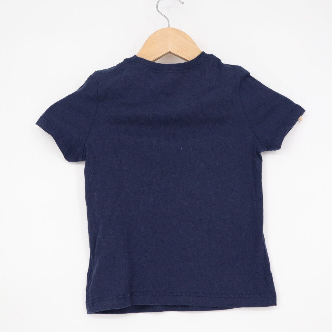 Old Navy Explore More T Shirt Toddler 4T Navy Blue Graphic Print Cotton Casual
