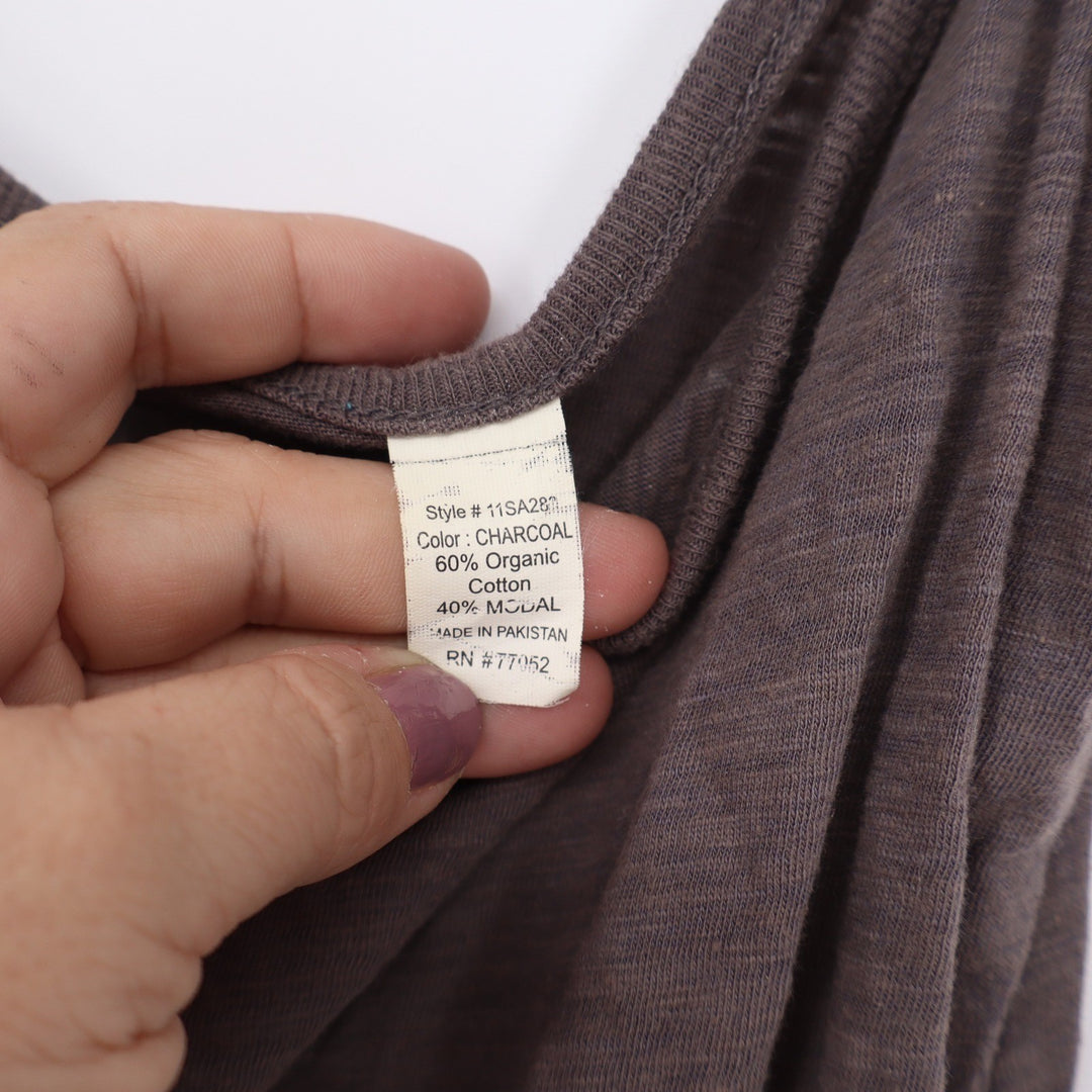 Threads 4 Thought Charcoal Organic Cotton Modal Cami Tank Top XS