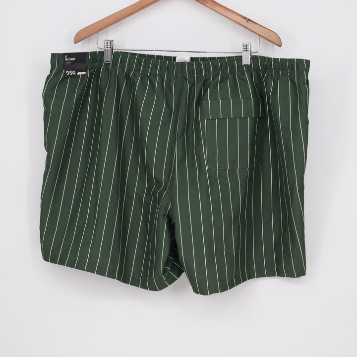 DSG Mens 6" Rec Short XXL Pinstripe Muted Olive Water Repellent NEW