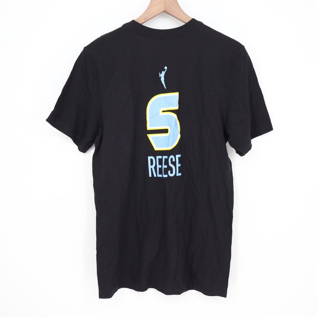Nike Chicago Sky Angel Reese 5 Explorer Edition Black Cotton T-Shirt Mens Small