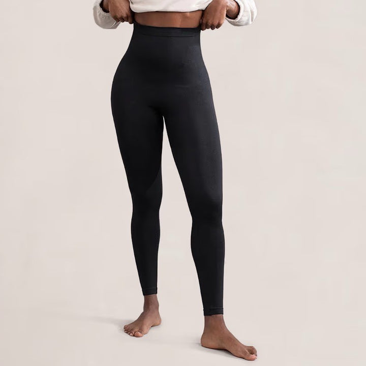 Shapermint Empetua High Waisted Shaping Ankle Leggings Womens L Black Opaque