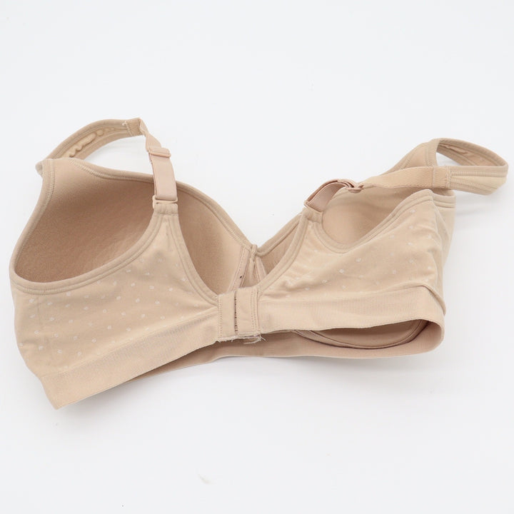 Bali Bra Womens 36D Comfort Revolution 3463 Beige Wireless Seamless Excellent