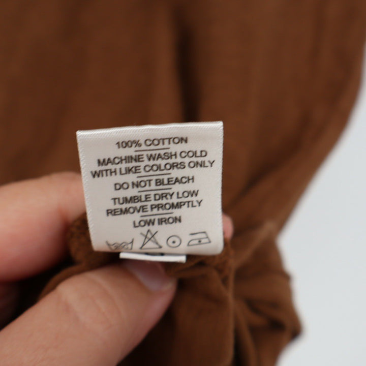 American Giant Classic T Shirt Brown Crew Neck Short Sleeve Made in USA Size S
