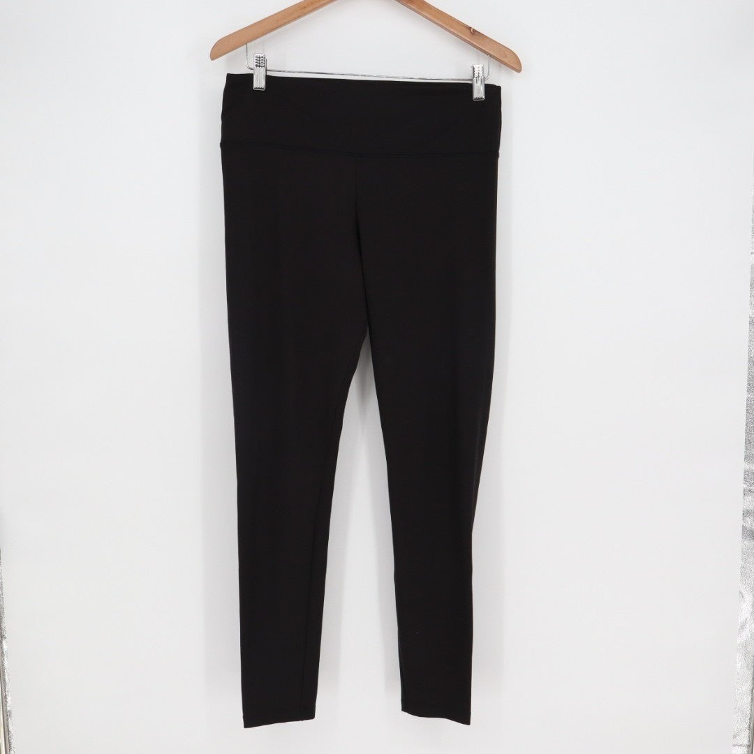 Felina Sueded Athletic Legging Womens XL Black Stretch Skinny Leg Elastic Waist