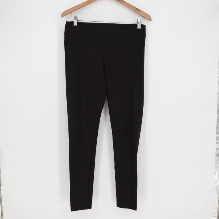 Felina Sueded Athletic Legging Womens XL Black Stretch Skinny Leg Elastic Waist