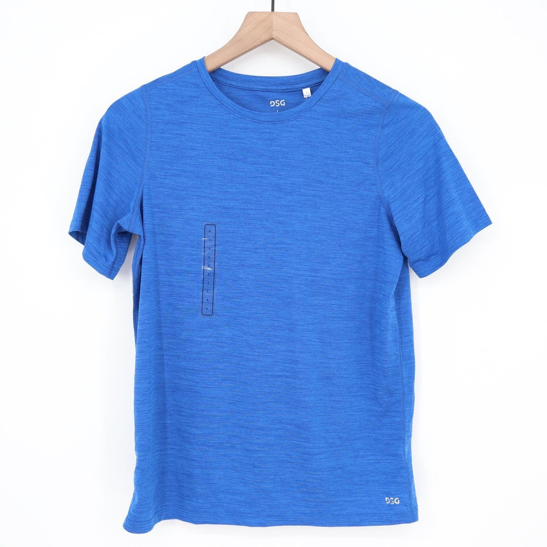 DSG Boys Movement Tee Team Royal Blue Heather Performance Shirt Size L 14-16