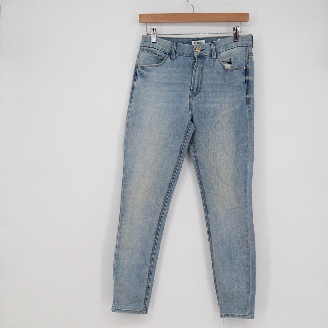 Kensie Jeans Ultimate High Rise Skinny Light Wash Denim Size 6/28 Ankle Length