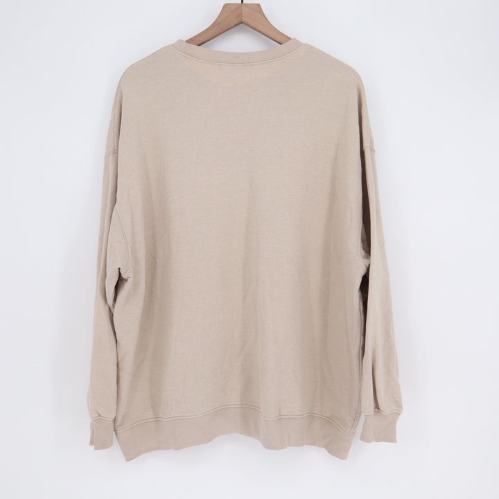 H&M Divided Oversized Crewneck Sweatshirt Tan Beige XL