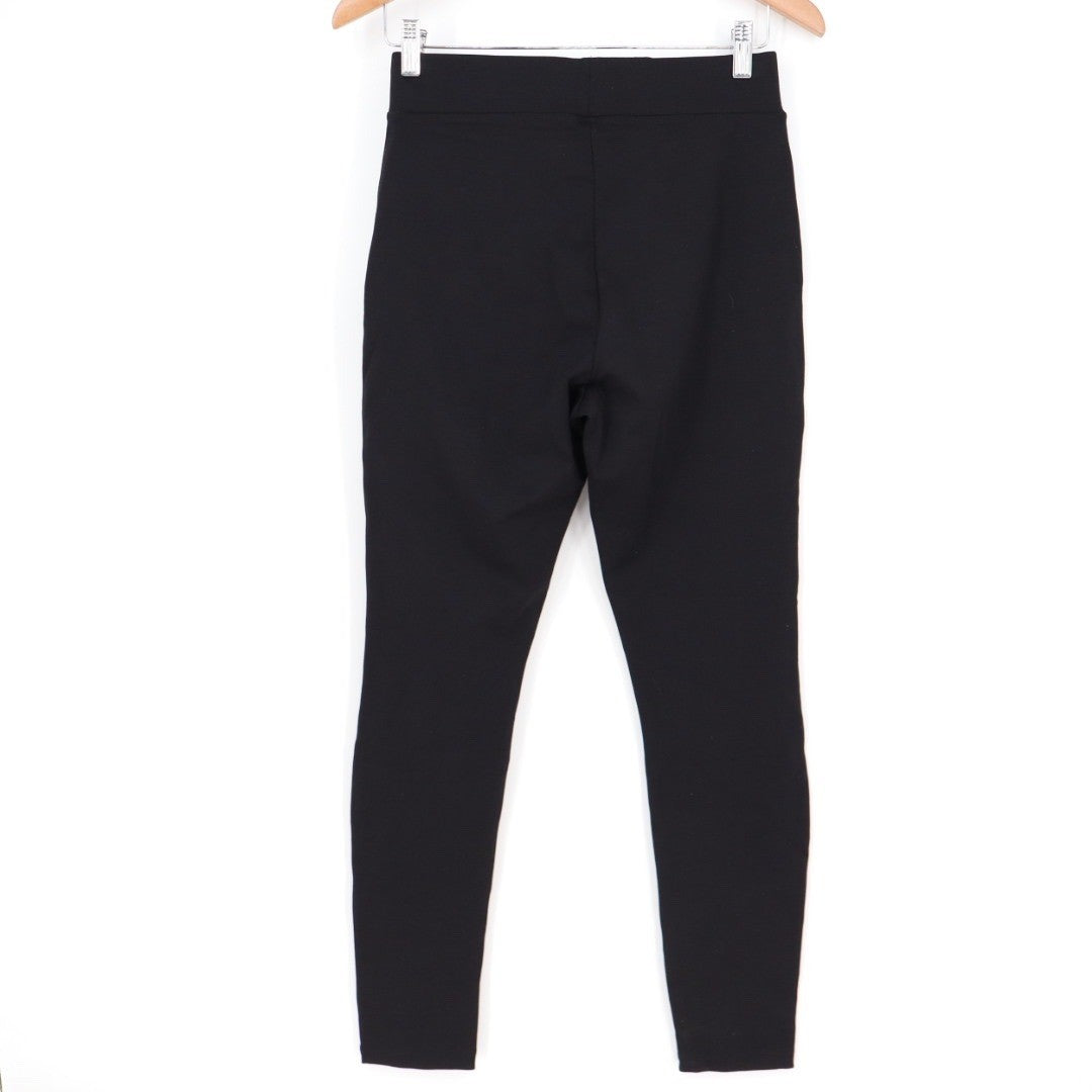 American Giant Black Ponte Slim Pant High Rise Size 6 Made In USA