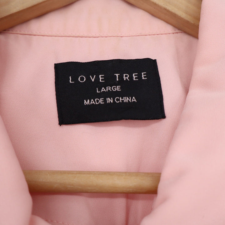 Love Tree Womens Pink Utility Jacket Snap Front Drawstring Waist Large