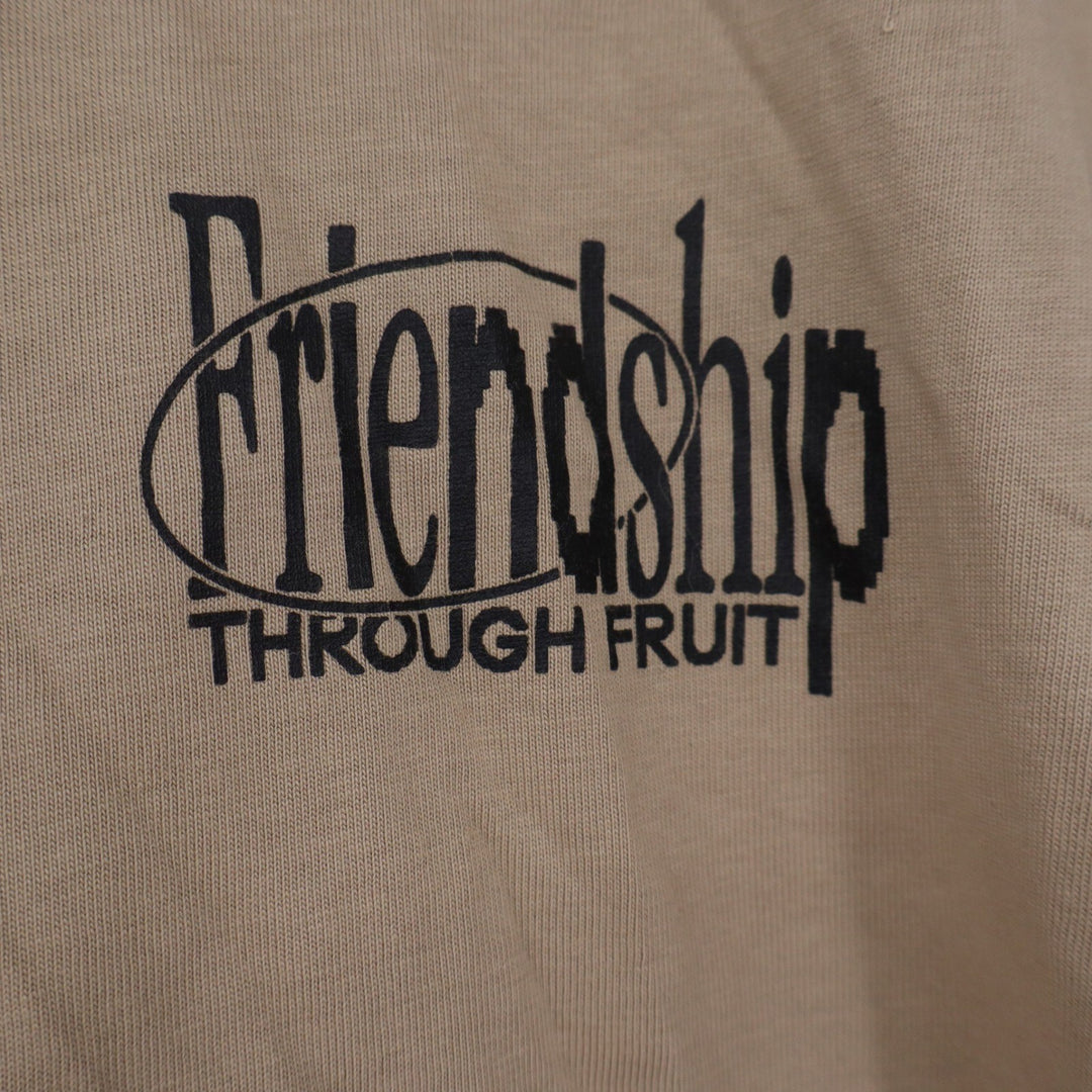 Cotton On Friendship Through Fruit Box Fit Graphic T-Shirt Tan XXL