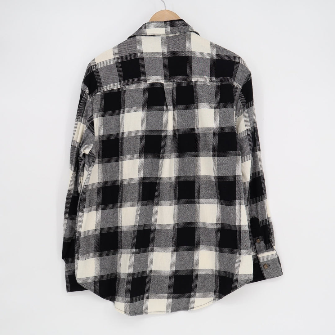 Old Navy The Boyfriend Flannel Shirt Womens Medium Multicolor Plaid Button Up