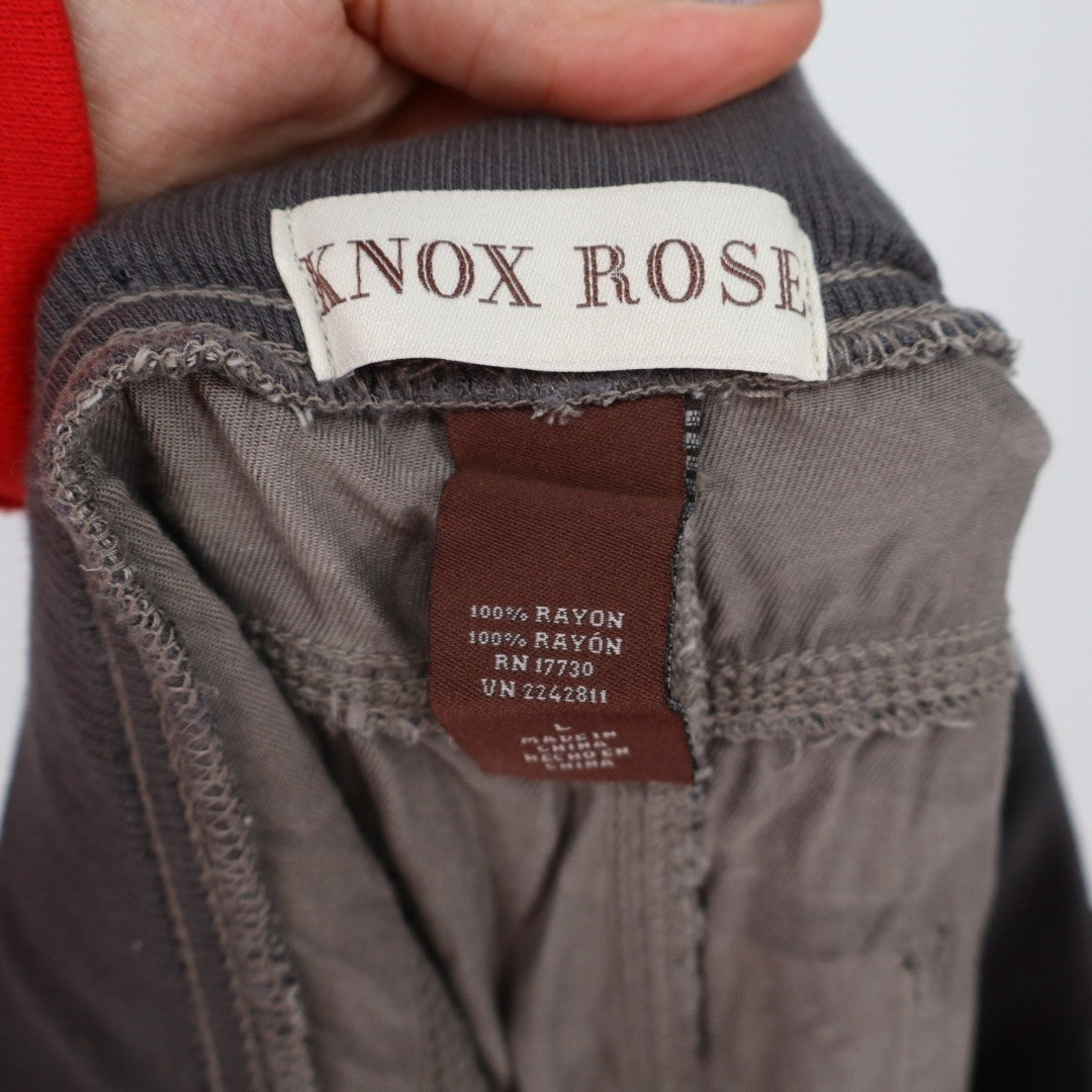 Knox Rose Chino Short Womens Large Multicolor Camo Cargo Pockets Cuffed Hem