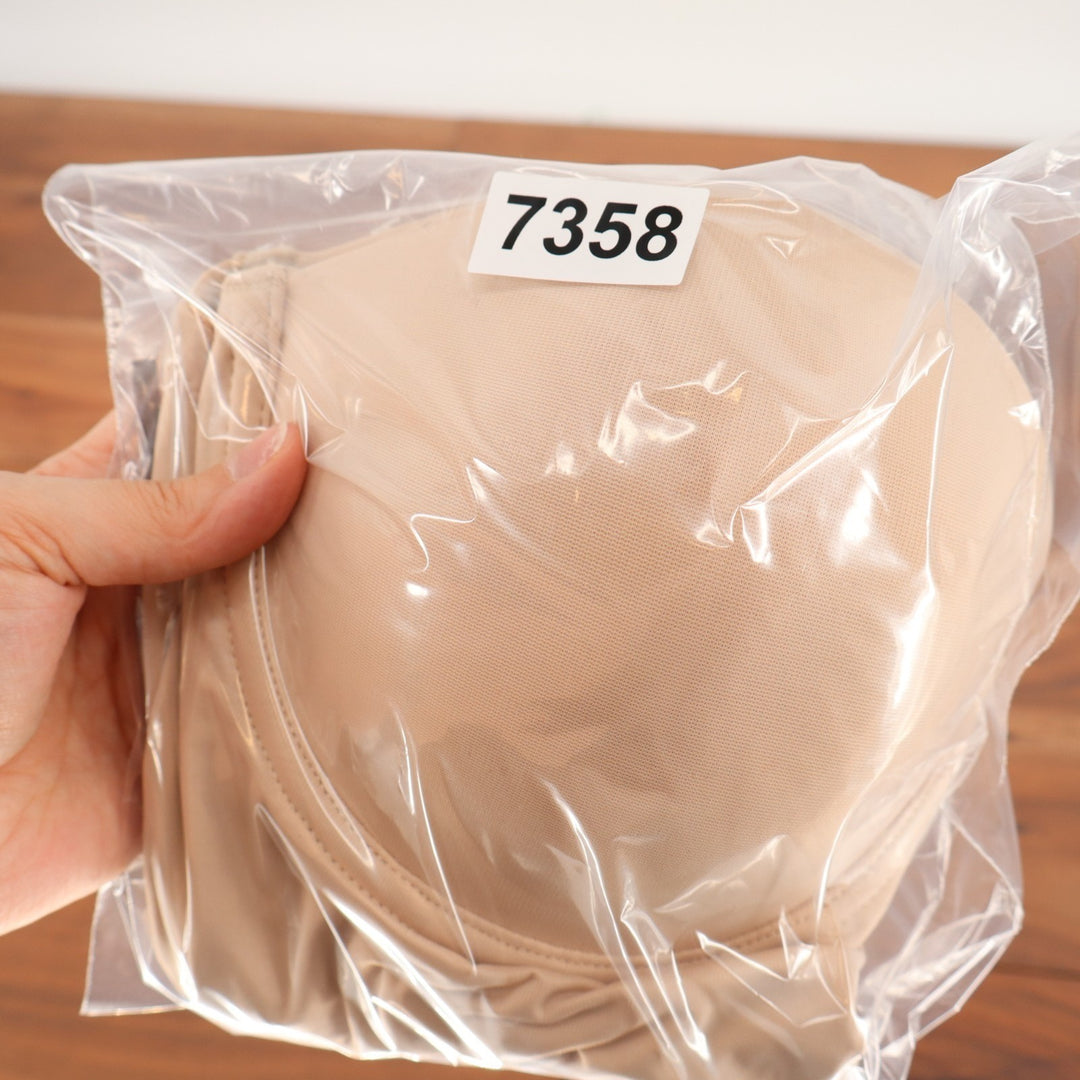 TC Fine Intimates Slip Body Shaper Womens 34DD Nude Stretch Underwire Strapless