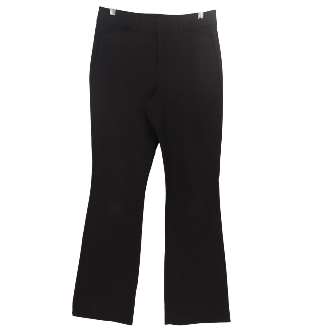 Old Navy High Waisted Pixie Flare Pants Womens 6 Black Secret Smooth Pockets