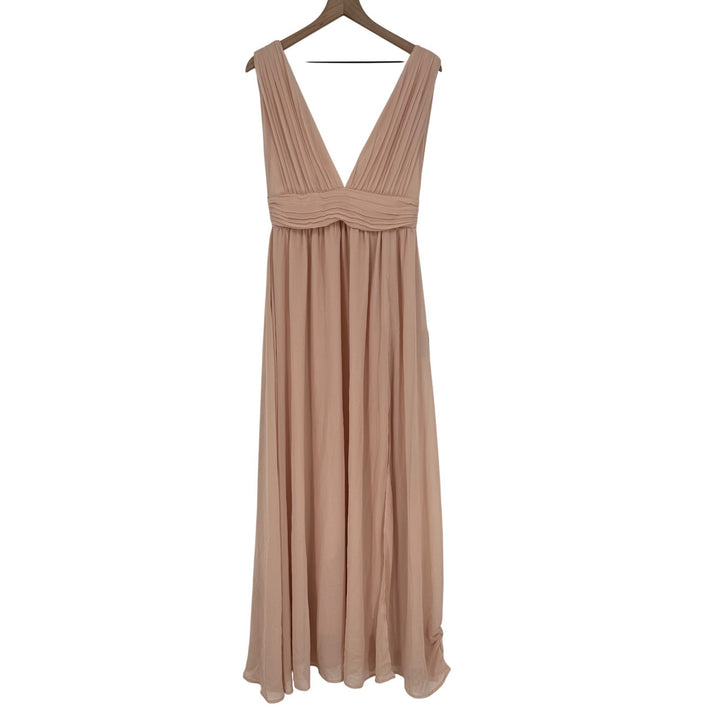 Lulus Heavenly Hues Blush Maxi Dress Size M