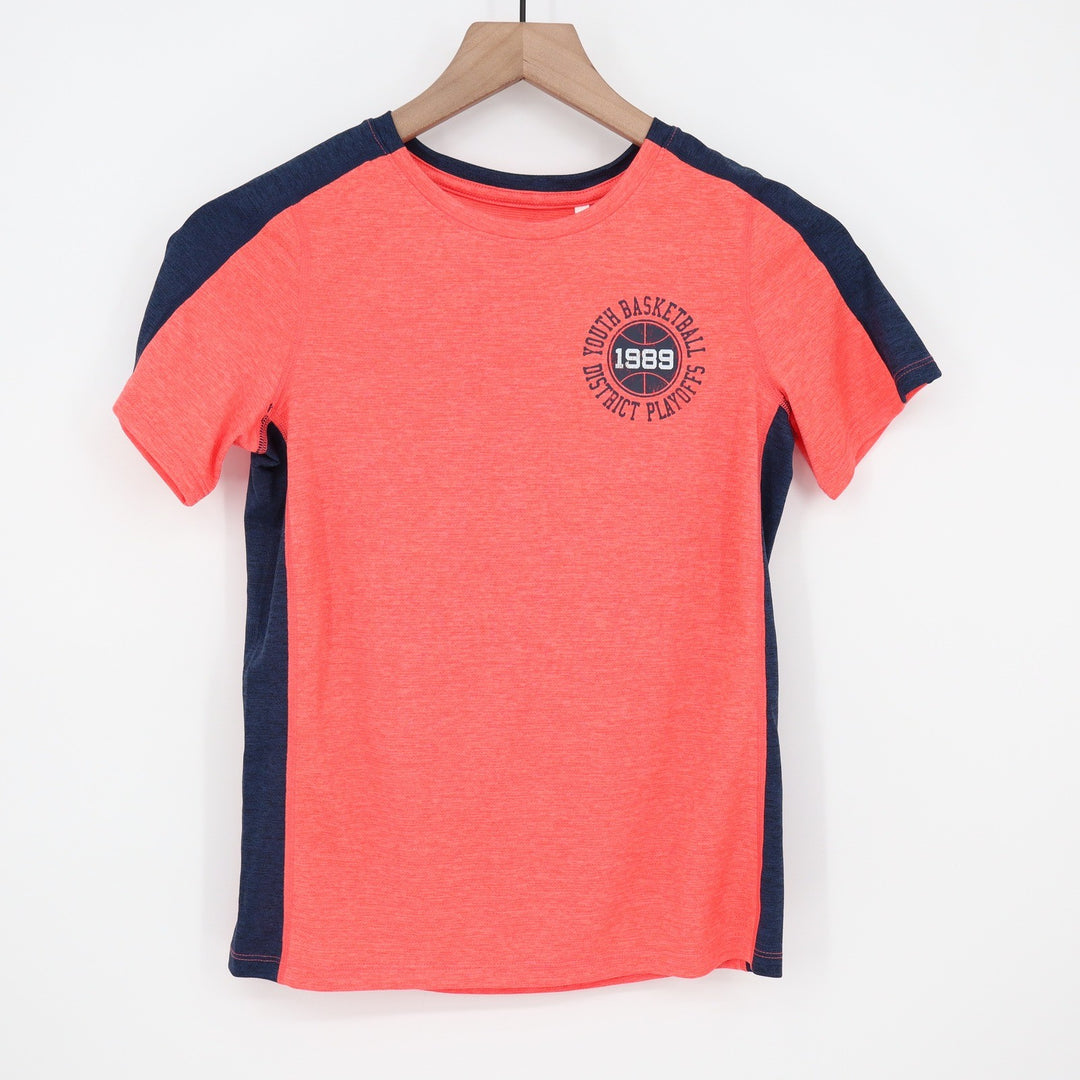 DSG Boys Cabana Coral Pieced Graphic Movement Tee Basketball Shirt Size M 10-12