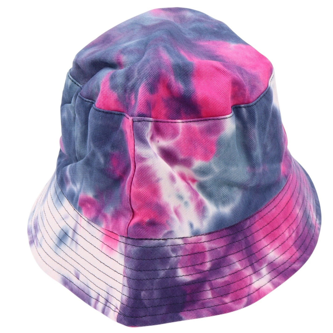 C.C Bucket Hat Women's OS Navy Hot Pink Tie Dye Reversible UPF 50+ NEW