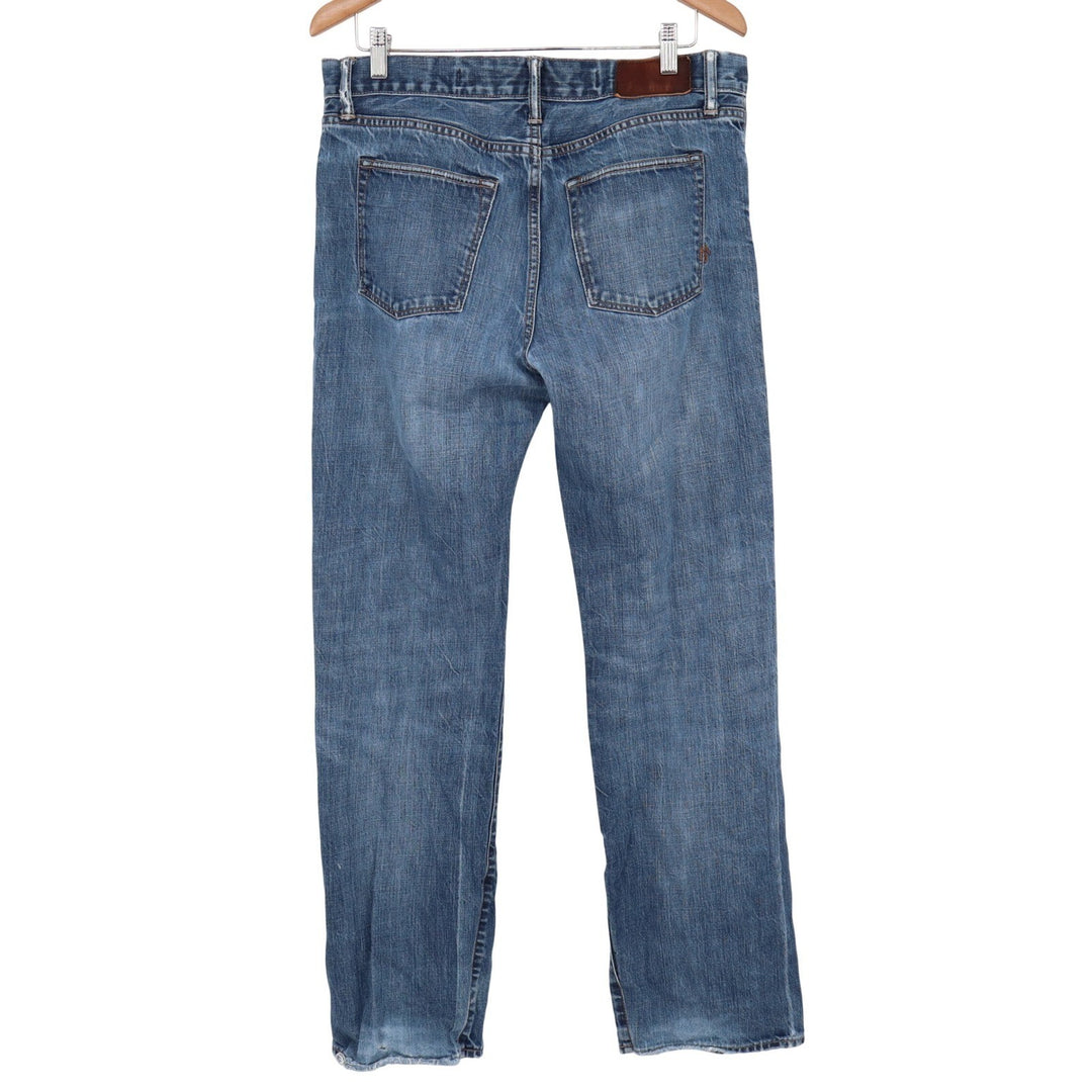 Martin + Osa Mens Bootcut Jeans Blue Medium Wash 100% Cotton 32x32 Distressed