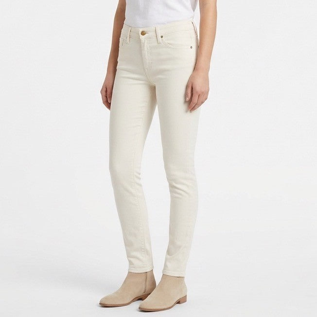Adriano Goldschmied Jeans Womens 28R White Cotton Stretch 5-Pockets Skinny Leg