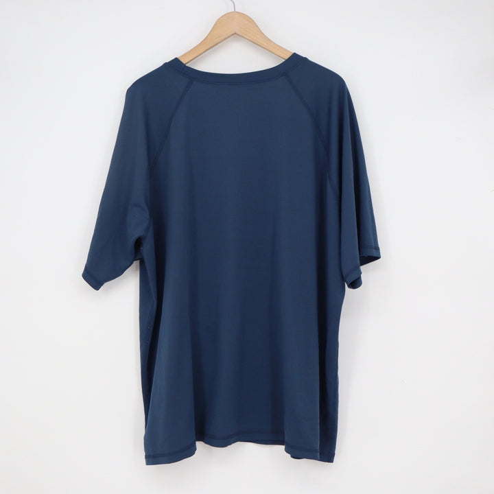 Kanu Surf Mens Navy Blue Short Sleeve Rash Guard Swim Shirt 3X
