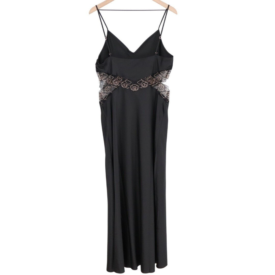 INC International Concepts Nightgown Dress Womens L Lace Trim Spaghetti Strap