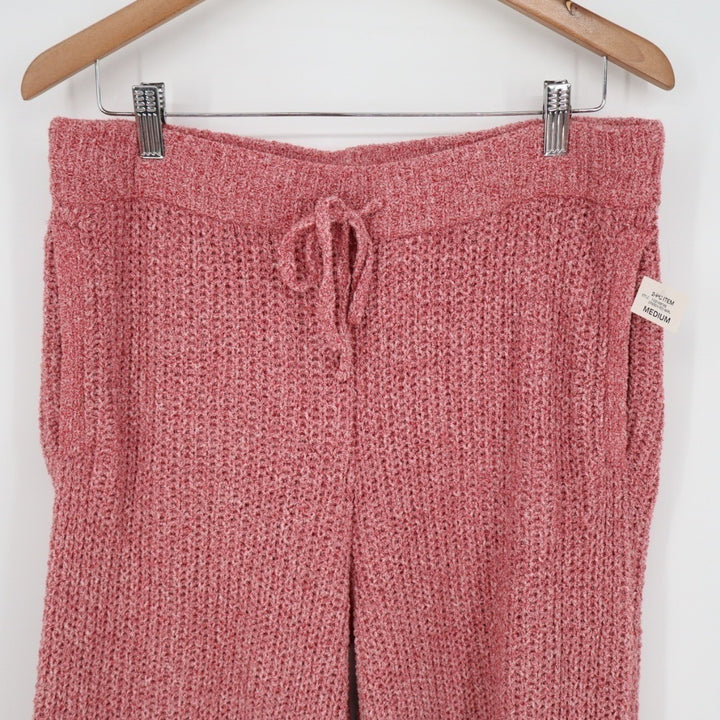 State of Day Intimates 2-PC Pajamas Set Womens M Rust Open Knit V-Neck Sleepwear