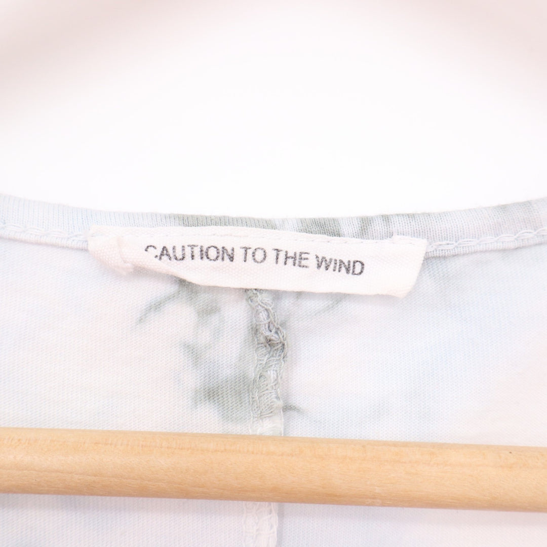 Caution To The Wind T-Shirt Dress Womens Grey Marble Pattern Round Neck Pullover