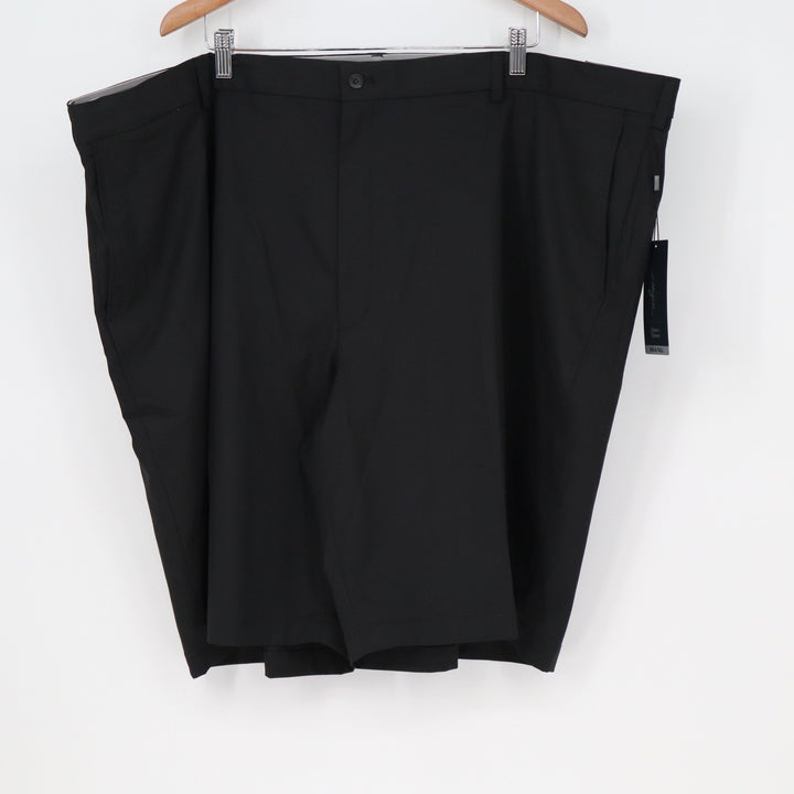 Walter Hagen Mens 52 Big & Tall Golf Shorts Black Flat Front
