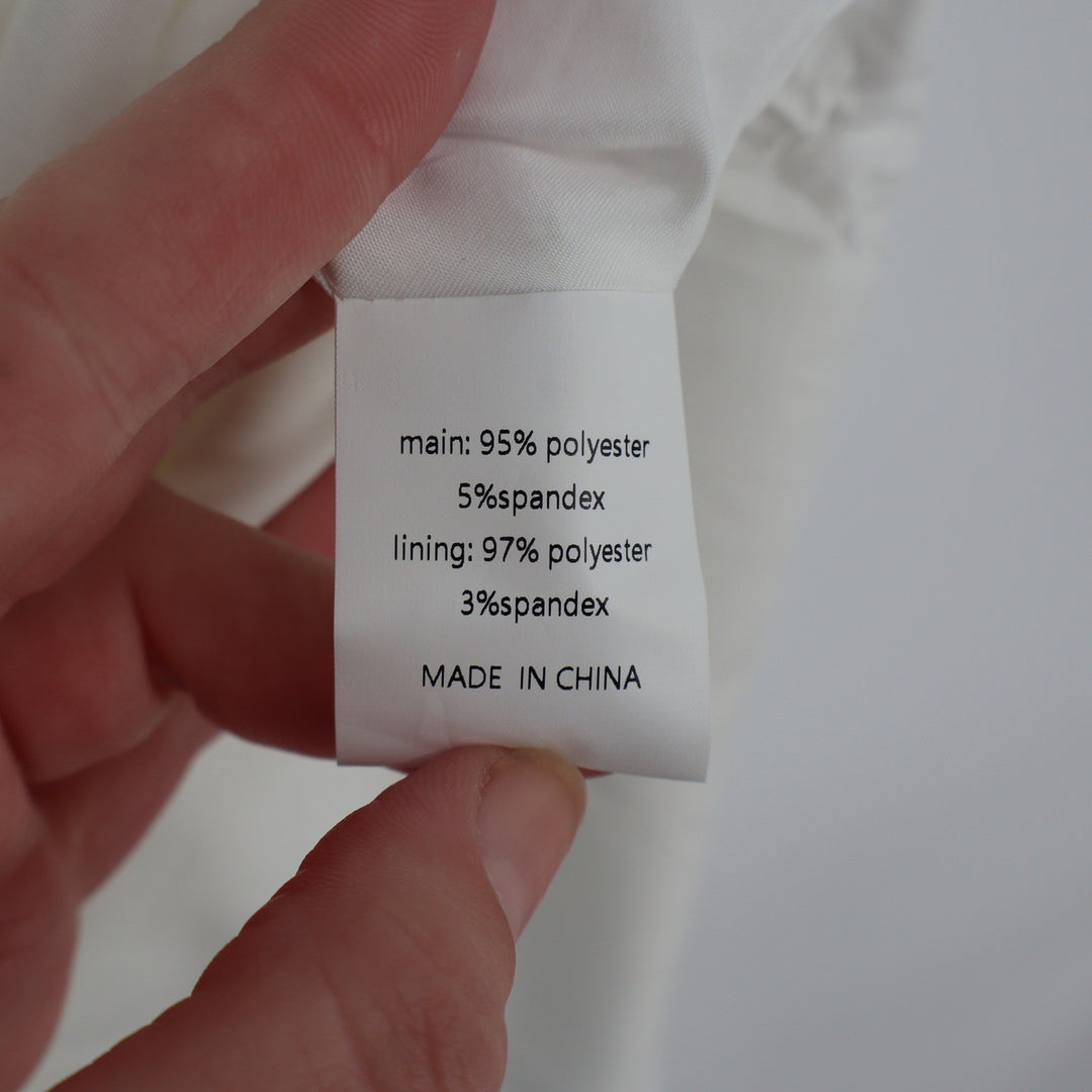 Showpo Katia Mini Dress White Strappy Corset A Line Size 4
