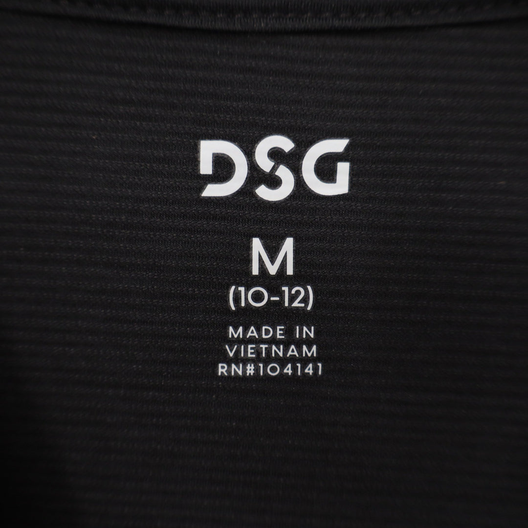 DSG Boys Movement Tee Black Short Sleeve Moisture Wicking Shirt Size M 10-12