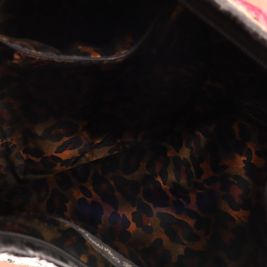 Clever Carriage Company Women Multi Floral Leopard Print Decorative Shoulder Bag