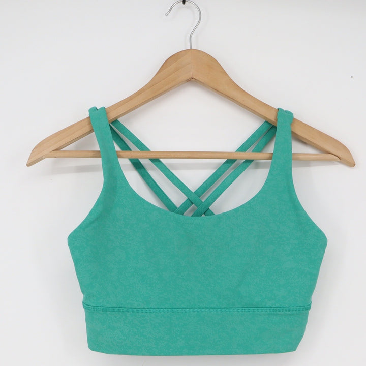 Lululemon Sports Bra Womens N/A Free to Be Serene Teal Green Strappy Excellent