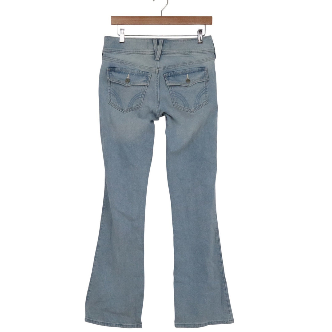 Hollister Low-Rise Bootcut Jeans Light Wash Blue 4L W27 Long