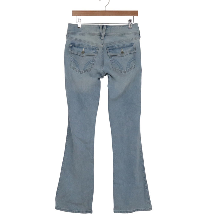 Hollister Low-Rise Bootcut Jeans Light Wash Blue 4L W27 Long