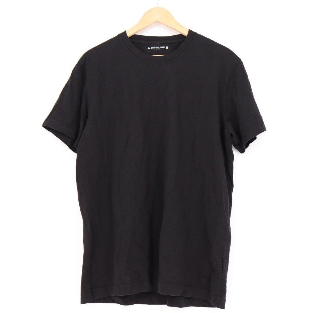 American Giant Mens Black Crew Neck T Shirt Made in USA Size Medium