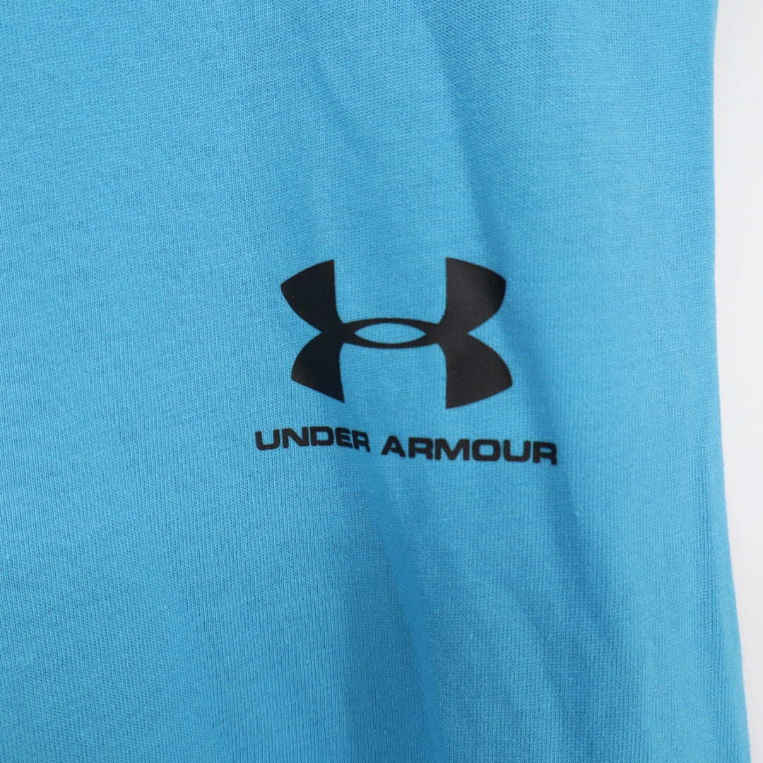 Under Armour Mens Blue Muscle Tank Top Loose Fit Sleeveless Gym Shirt Size M