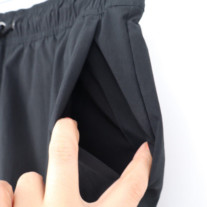 Athleta Black Wide Leg Crop Drawstring Waist Travel Pants Womens Size SP