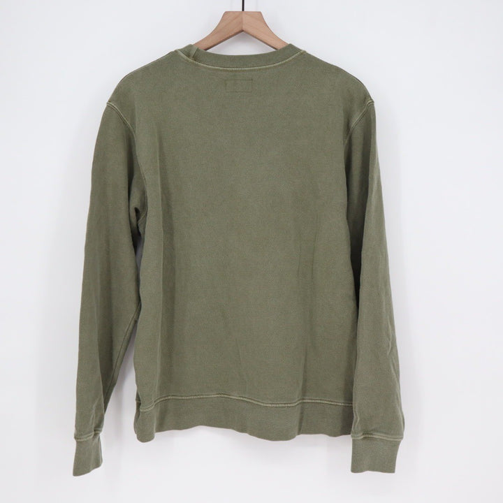 American Giant Crewneck Sweatshirt Olive Green Made in USA Casual Size S