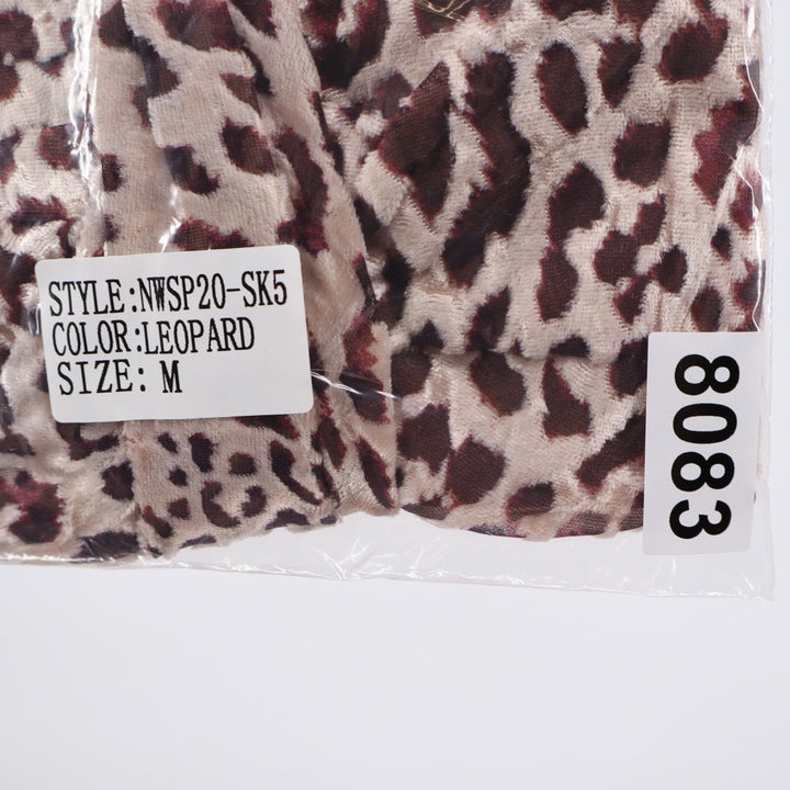 Naked Wardrobe The Statement Leopard Print Ruched Mini Skirt M