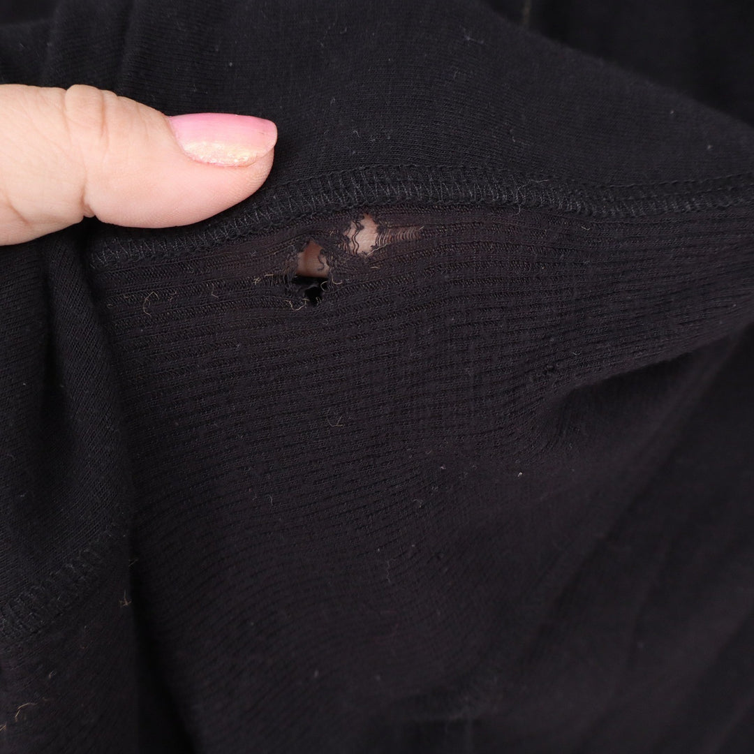 Context Cardigan Womens XL Full Zip Hoodie Black Sharkbite Hem Ribbed Good